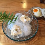 ほたるの長屋 - 朝食・手作り豆腐とゆで卵