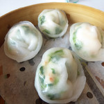 家全七福酒家 SEVENTH SON RESTAURANT - ほうれん草入りホタテ蒸し餃子