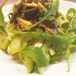 イタリア料理 ノンナジーニャ - スパゲッティ 和歌山県産鮎と季節野菜のペペロンチーノ¥1,600(税抜）