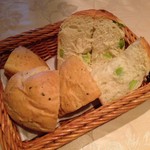 ビストロKIMURA - 2016.7  枝豆のパン&バジルのパン