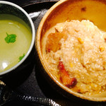 焼き鳥 陀らく - 白レバーの親子丼