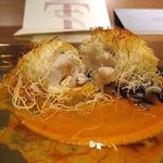 IL TEATRINO DA SALONE - カダイフを巻いた白身魚のアルフォルノ