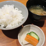 もりつぢ - 御飯・味噌汁・香のもの