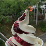 Daily Foods Nagano Kojo - 夏のソフトクリーム ジャムmix （今週はブルーベリージャム）