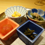 柳家錦 - おひたしやスッポンの玉子