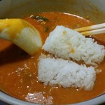 はなさき家 - 替え玉ごはん(大盛)投入♪