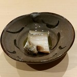 鮨 はしもと - 酒蒸し鮑と肝のペースト