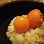 熊の焼鳥106 - 〆　熊のたまごかけご飯　表面の弾力がハンパじゃない
