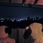 萩本陣 - こちらのお宿は高台にあるので、
      浴室から萩市街の夜景を楽しむことができるよ。 
      