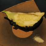 小春日和 - 28年7月　賀茂茄子炭火焼　昆布塩で