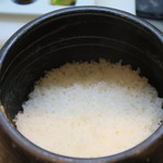 小春日和 - 28年7月　土鍋御飯　石川蛍の里　鳥越渡津米