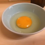 自家製ラーメン大者 - 生卵【料理】