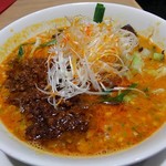 陳建一麻婆豆腐店 - 野菜たっぷり担々麺（温泉玉子、ザーサイ付き） 1220円（税込）