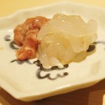 鮨 さいとう - 白海老と鯛の酒盗