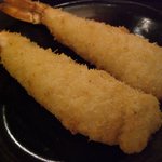 串カツ・もつ鍋・かすうどん しゃかりき432” - エビの揚げもの