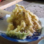 天然マイタケの天ぷら