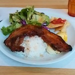 Cafe＆BarbecueDiner パブリエ - みやじ豚のBBQポークプレート　1200円