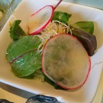 西洋懐石アンシャンテ - 地元野菜のサラダ