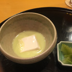 懐石料理 はし本 - 胡麻豆腐 枝豆のすり流し