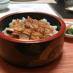 日本料理 祇園 ひらた - あなご重　シソ、胡麻、海苔は抜いてもらっています。
      