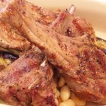 子羊の背肉のグリエ