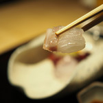 弧玖 - 鱸お刺身
      「2016.07撮影」