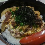 ときわ 分店 - 締めは牛丼　800円税別　和牛だろうけど味は普通