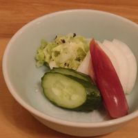 てんぷら 山の上 Roppongi 東京ミッドタウン店 - お漬け物