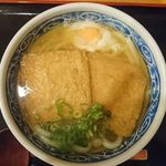 熟成うどん なかや - きつね月見うどん＠熟成うどんなかや（2016年7月某日）