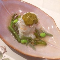 うぶか - 毛蟹／加減酢、青柚子