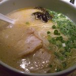 一風堂 タオ トウキョウ - オーダーして２５分後に出てきたラーメンです