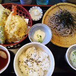 清水十割 そばいち - 天ぷら定食￥1030