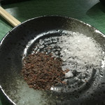 焼肉 はせ川 - ヒマラヤ岩塩。硫黄の味！