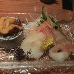 日本料理 花遊膳 - お造り４種盛り合わせ
