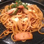 まるしょう - 100%有機トマトケチャップの ナポリタン焼きそば（太麺・並）