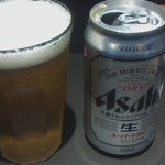 麺屋武蔵 武骨相傳 - ビール（スーパードライ）360円