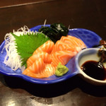 炭火居酒屋 くまさん家 - 綺麗なサーモン。美しい（笑）