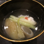 みつ林 - 椀物、鱧落としと茄子が美味しい