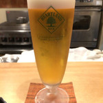 みつ林 - 生ビール、素敵なグラスだ