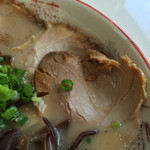 長崎楼 - 2016年7月初旬 ロースの味付けチャーシュー。薄切りでも肉の旨味はしっかり。