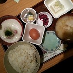 玉乃光酒蔵 - 山かけ納豆定食＠800円