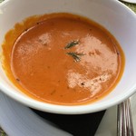 Arancino di Mare - トマトのうらごしスープ バジル風味