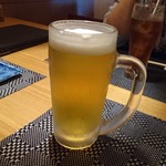 六鮮 - 生ビール(中）518円