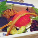 くろぎ - 棒寿し　ばちこ　ゆべし　白瓜　トマトレモン酢