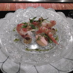 八王子うかい亭 - 車海老前菜