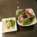 道頓堀ゼロカフェ - ポテサラ シーザーサラダ