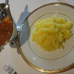 海の幸カレーとサフランライス