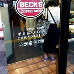 BECK'S COFFEE SHOP - 店舗前
