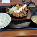 からやま - からやま さいたま宮原店　鉄板南蛮定食750円(税込810円)