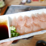 ろばたやき山ろく - ささみ刺身